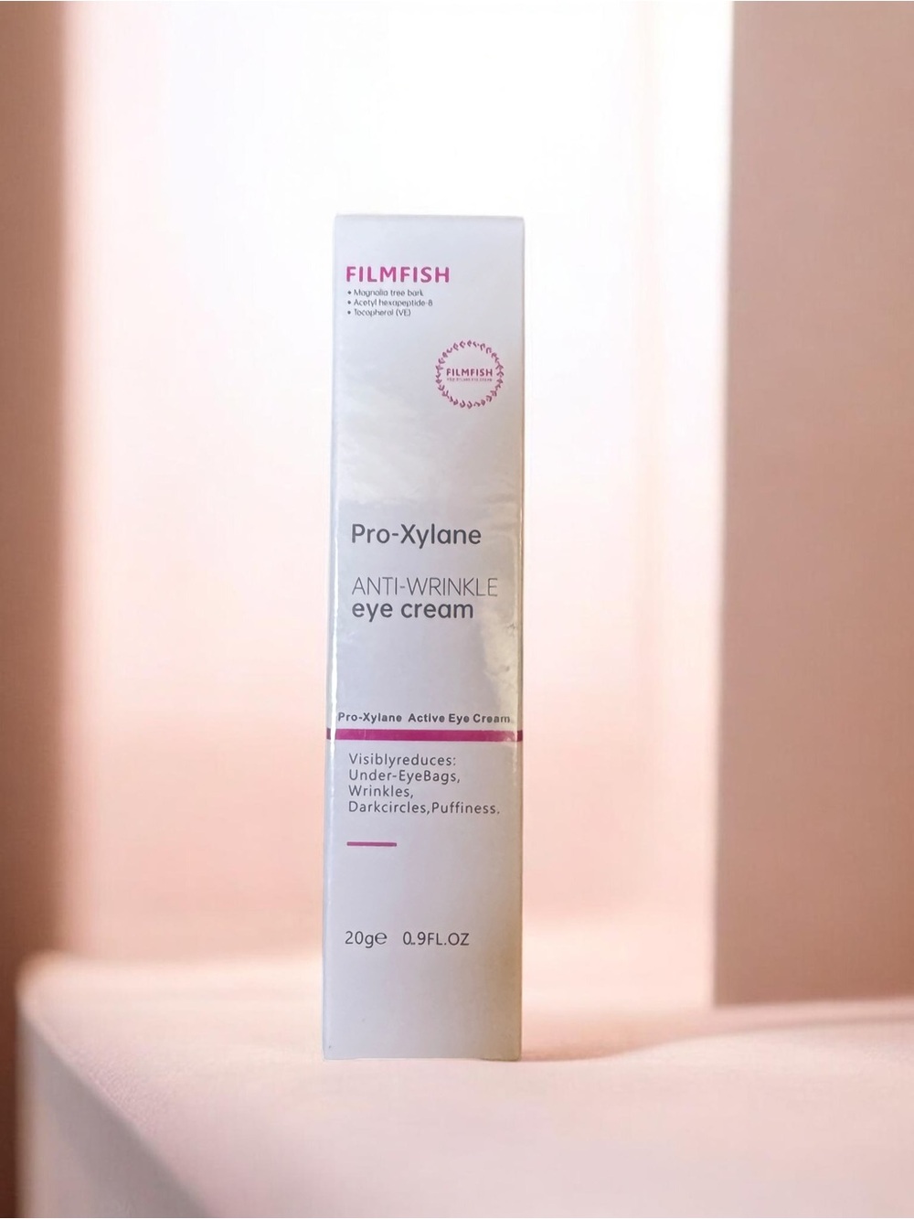 Pro-Xylane Anti-Wrinkle Eye Cream — Pink/White